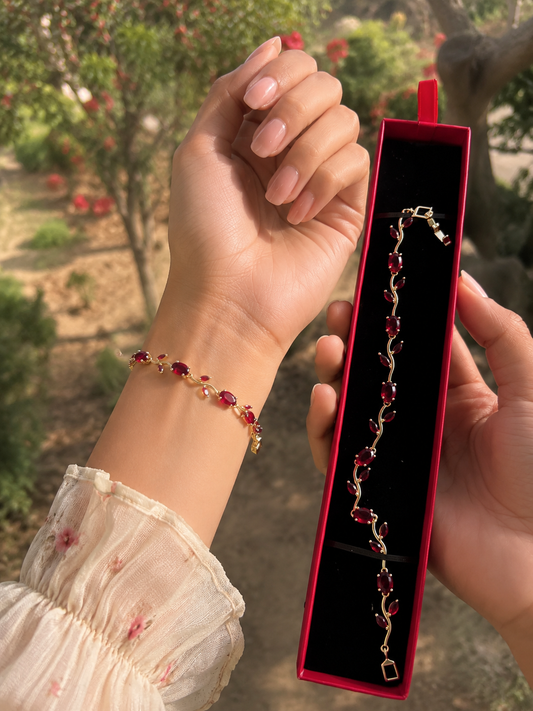 Red Tulip bracelet